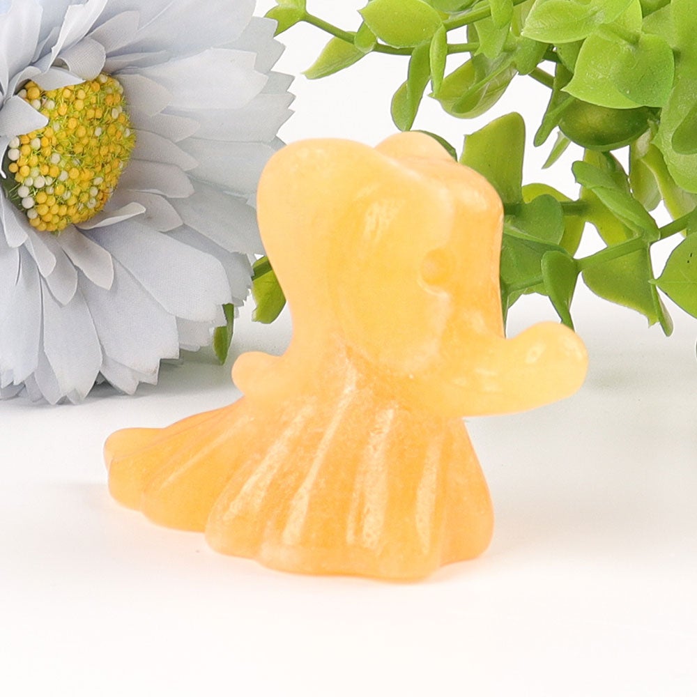 2.6" Honey Calcite The Ghost Dog Crystal Carvings Wholesale Crystals