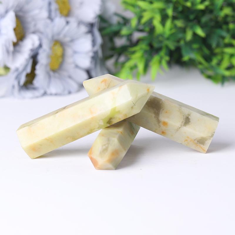 Serpentine Jade Points Wholesale Crystals