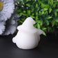 2.2" White Jade Pumpkin Ghost Crystal Carvings for Halloween Wholesale Crystals