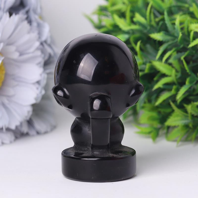 3" Black Obsidian Crystal Carvings Wholesale Crystals