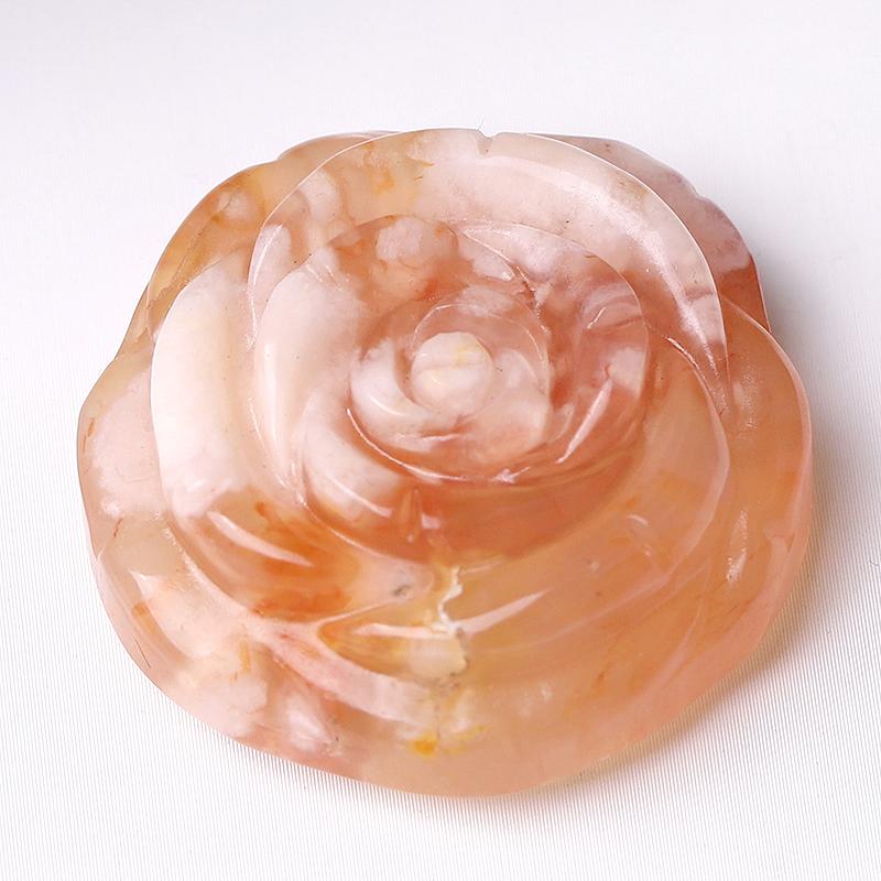1.2" Rose Flower Crystal Carvings Wholesale Crystals