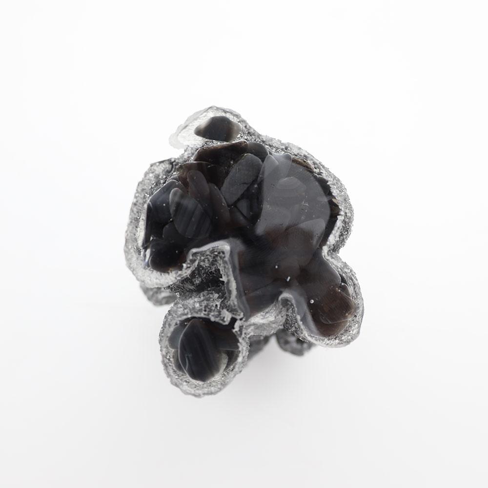 Resin Dog Figurines with Black Obsidian Gravel Toy Poodle for Kids Gifts Wholesale Crystals