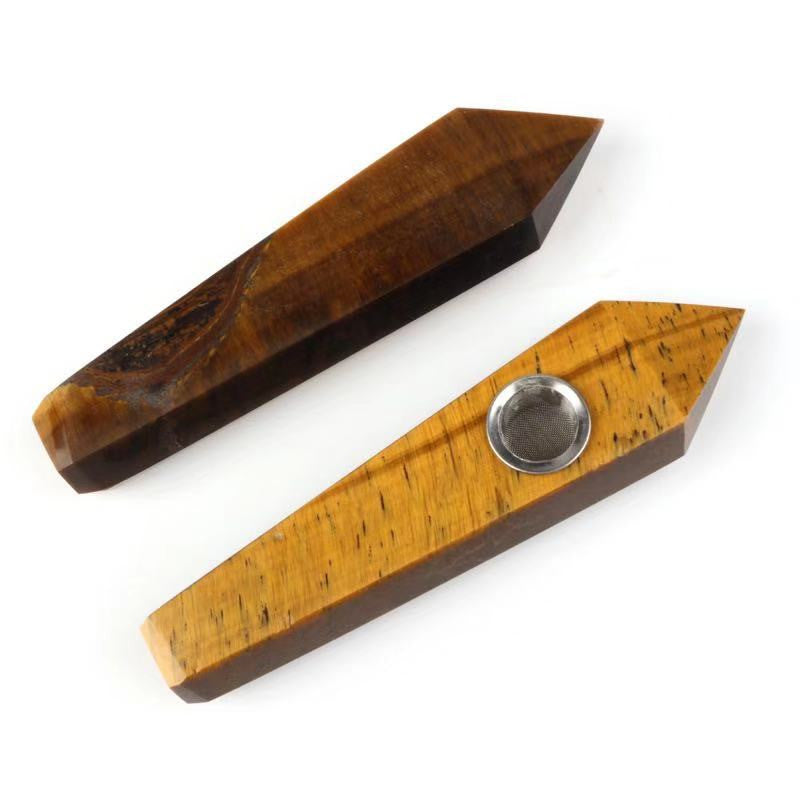 Tiger Eye Smoking Pipe wholesale support mixed customization Wholesale Crystals
