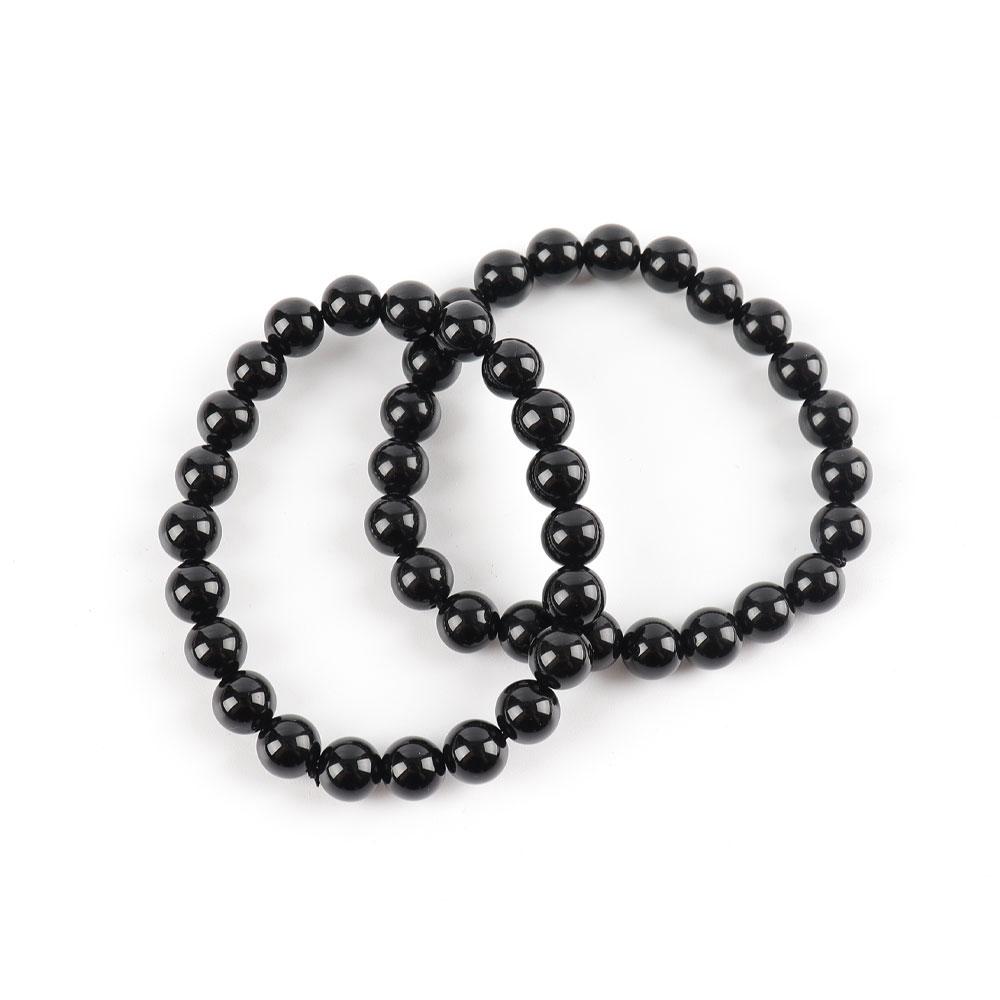 8mm Black Obsidian Bracelet Wholesale Crystals
