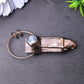3" Rose Quartz with Kyanite Pendant for Jewelry DIY Wholesale Crystals