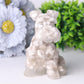 4.2" Crystal Chips Resin Schnauzer Carving for Decoration Wholesale Crystals