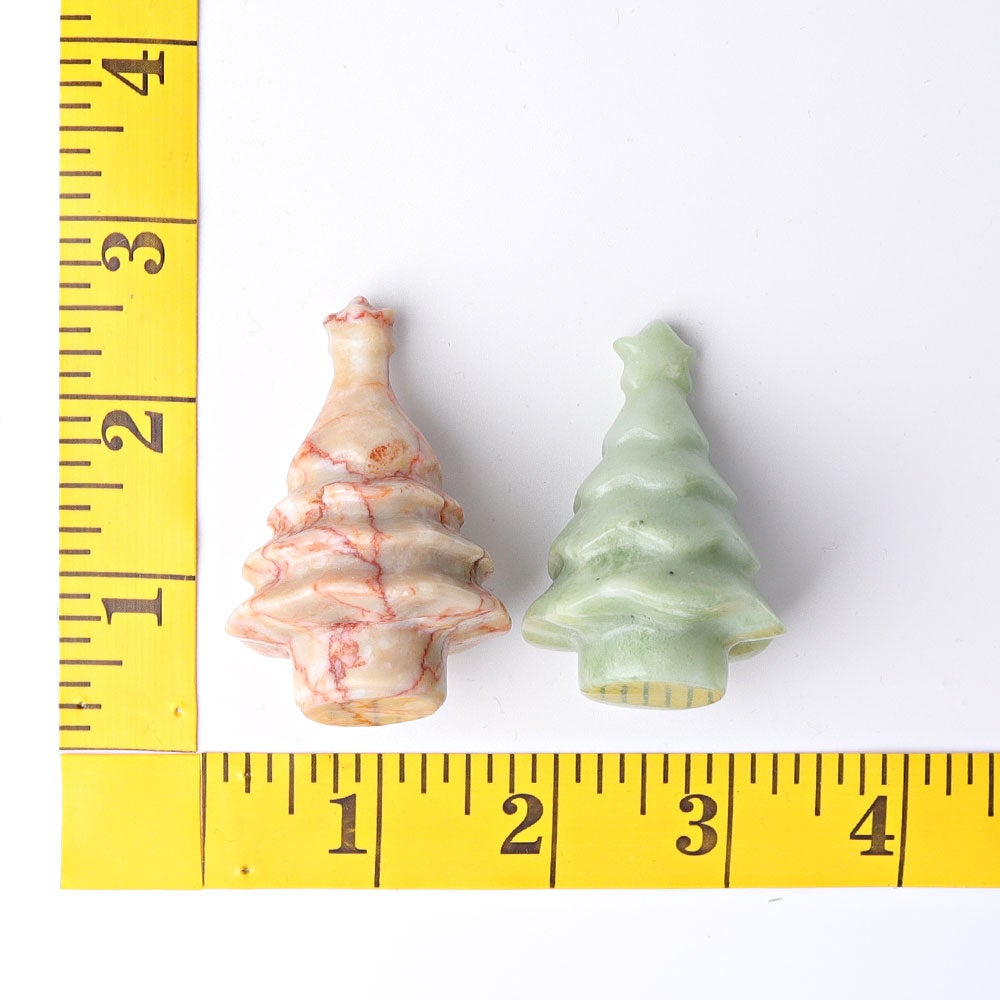 2"-2.5" Christmas Tree Crystal Carvings Wholesale Crystals