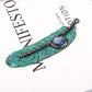 Metal Feather Shape Pendant with Kyanite Wholesale Crystals