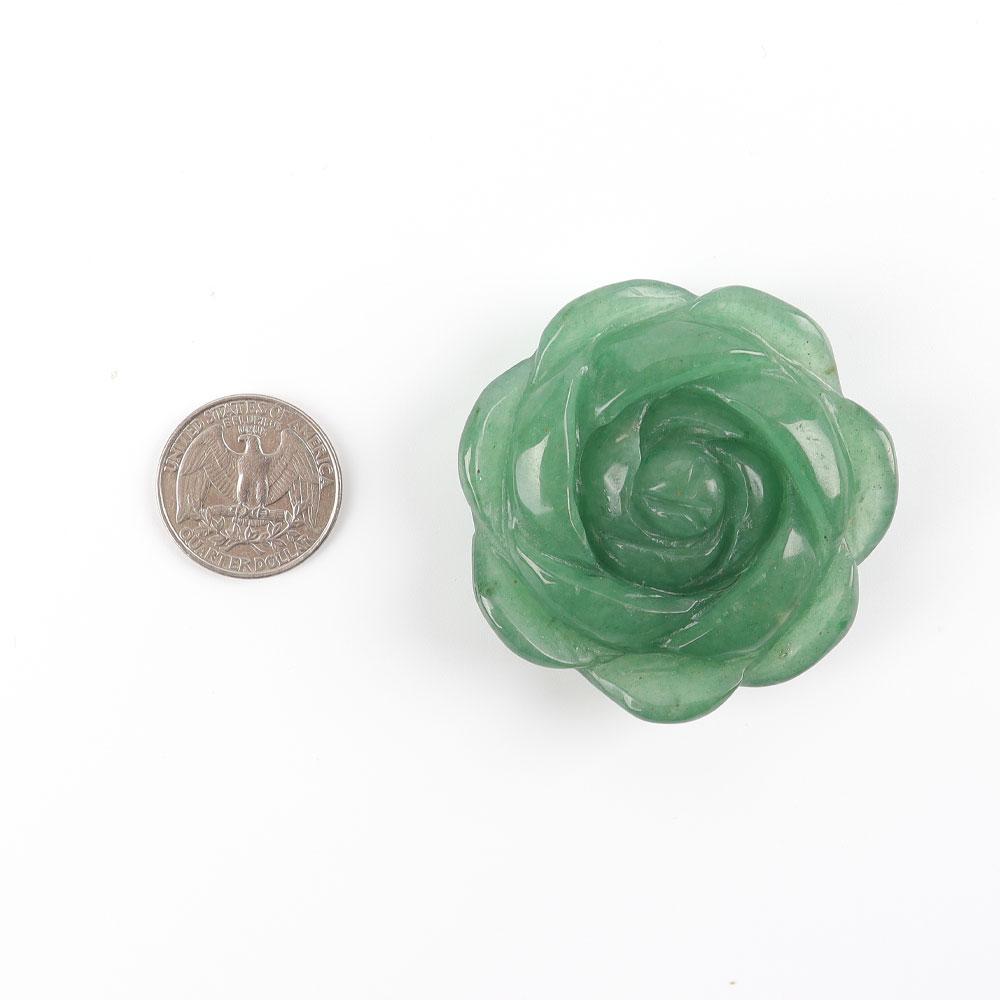 Green Aventurine Flower Free Form Wholesale Crystals