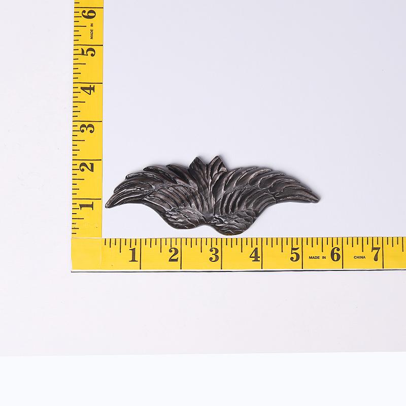 5.2" Silver Obsidian Wing Carving Wholesale Crystals