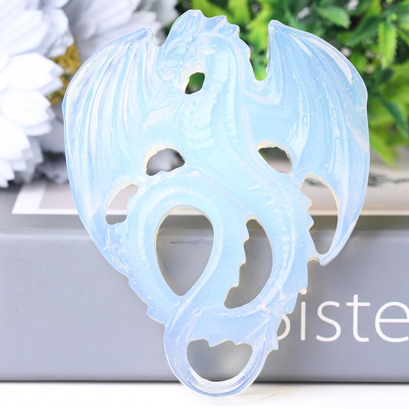 4" High Quality Dragon Crystal Carvings for Decoration Wholesale Crystals