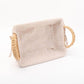 Straw Basket with Linen Lining Wholesale Crystals