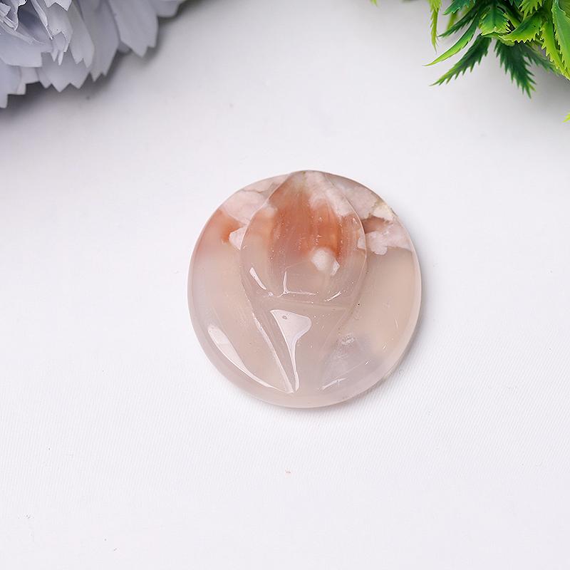 1.5" Flower Agate Crystal Carvings Wholesale Crystals