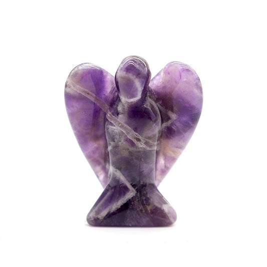Crystal Gemstone Carved Pocket Crystal Guardian Angel Figurines 3 inch Wholesale Crystals