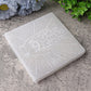 6" Square Selenite Coaster with Chakra Hand Printing Wholesale Crystals