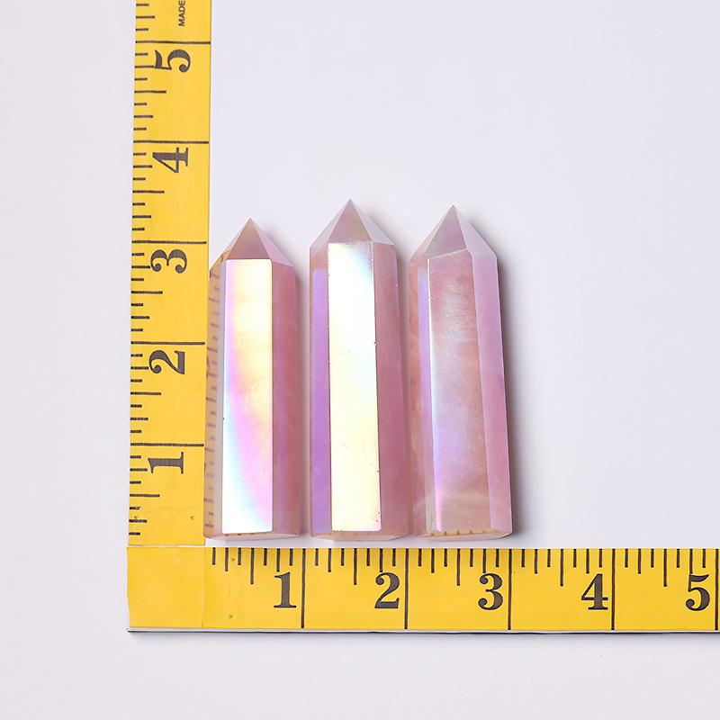 Wholesale Aura Rose Quartz Points for Collection Wholesale Crystals
