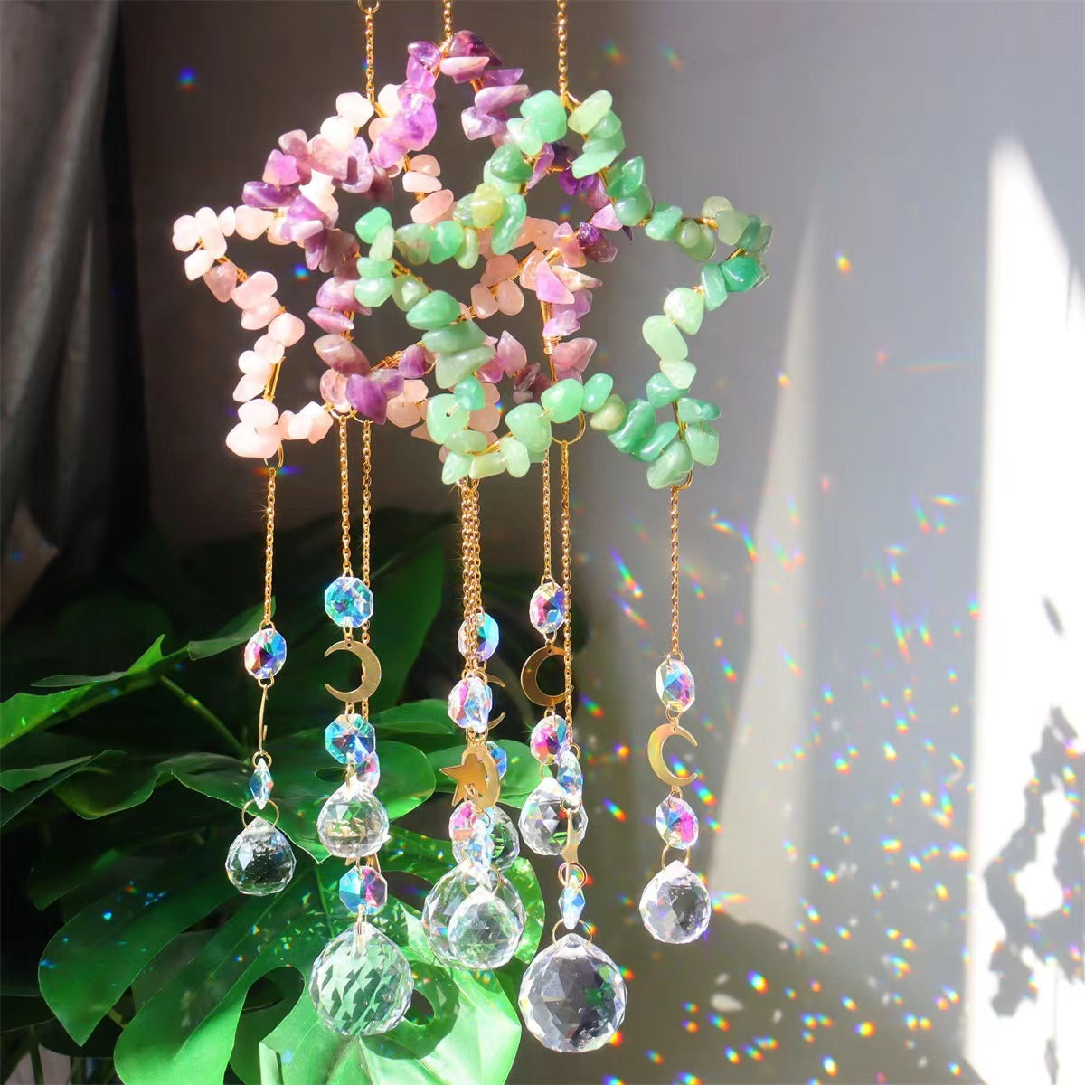 11cm Crystal Suncatcher Hanging Ornament for Home Decor Bulk Wholesale  Wholesale Crystals