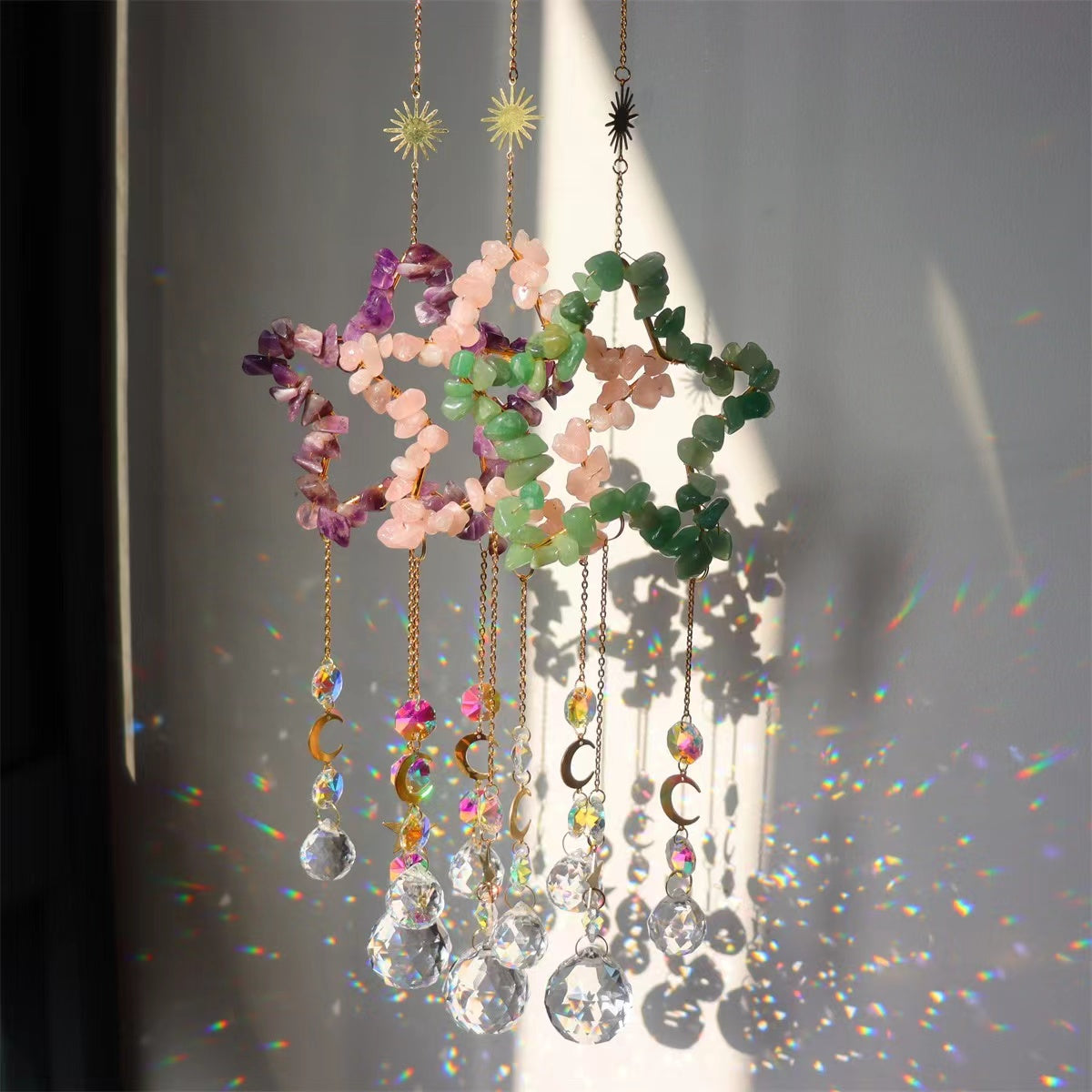 11cm Crystal Suncatcher Hanging Ornament for Home Decor Bulk Wholesale  Wholesale Crystals