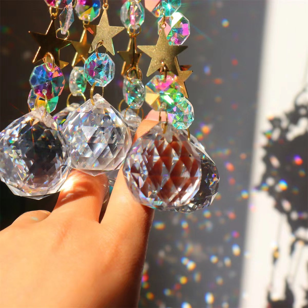 11cm Crystal Suncatcher Hanging Ornament for Home Decor Bulk Wholesale  Wholesale Crystals