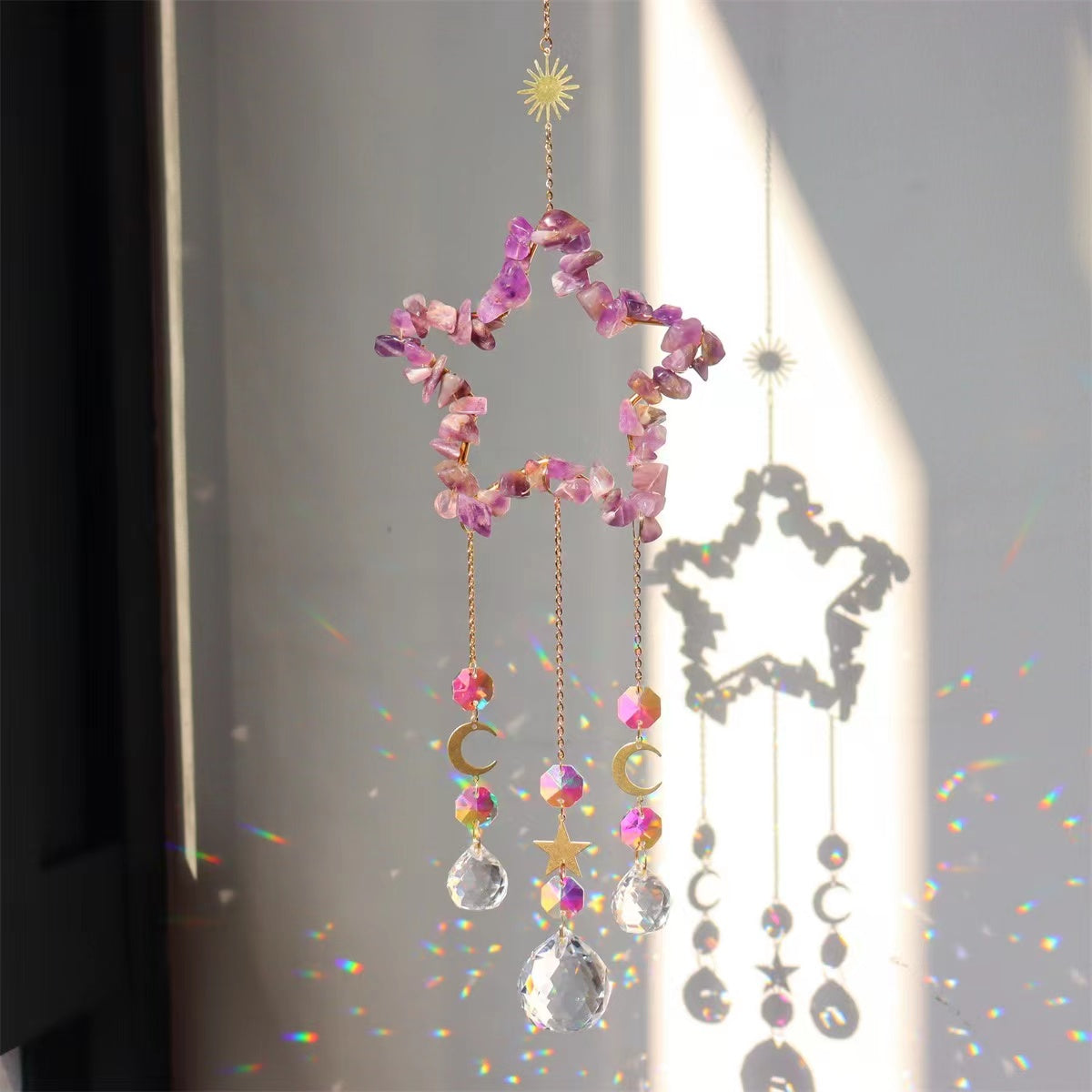 11cm Crystal Suncatcher Hanging Ornament for Home Decor Bulk Wholesale  Wholesale Crystals