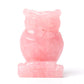 2.0" Rose Quartz Owl Figurine Crystal Carvings Wholesale Crystals