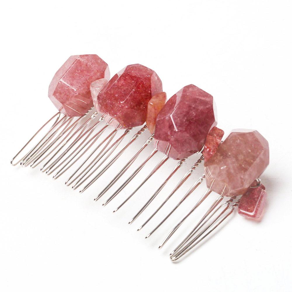 Strawberry Quartz Crystal Crown Comb Wholesale Crystals