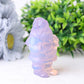 3" Pink Opalite Santa Claus Crystal Carvings for Christmas Wholesale Crystals
