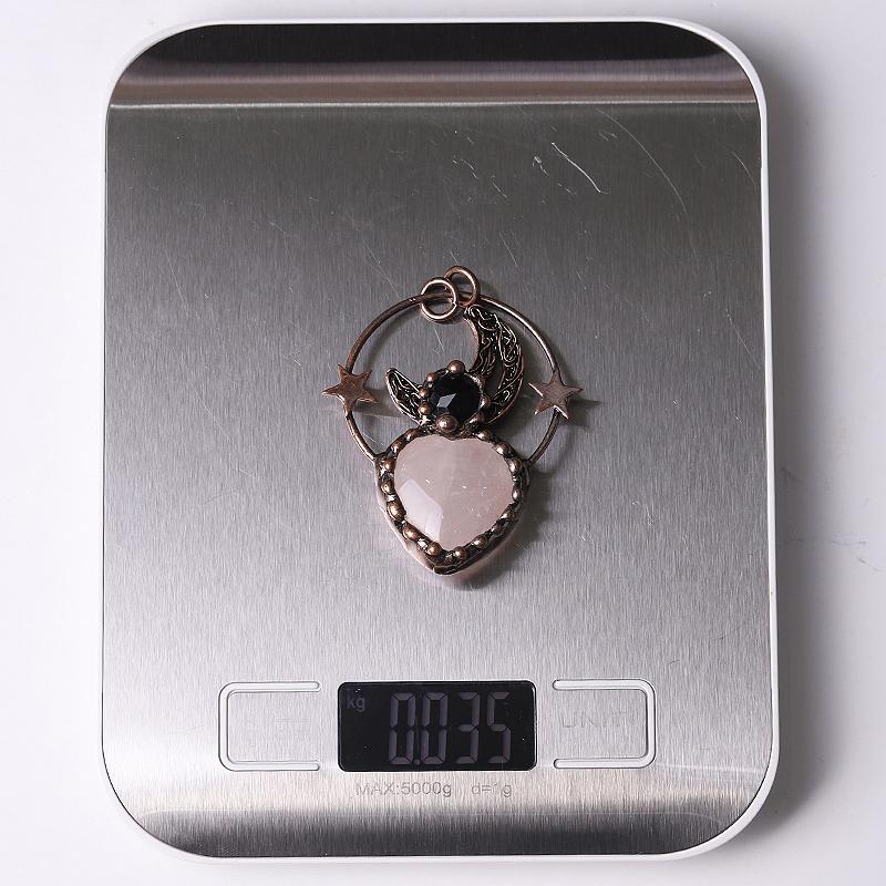 Rose Quartz Pendant for Jewelry DIY Wholesale Crystals