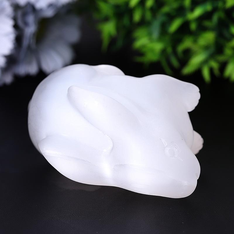 4" Rabbit Selenite Carvings Wholesale Crystals