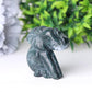 2" Moss Agate Elephant Crystal Carvings Wholesale Crystals