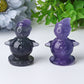 2.3" Fluorite Snowman Crystal Carvings Wholesale Crystals