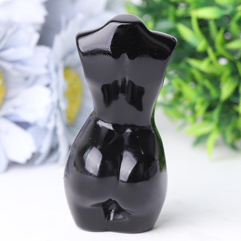 3" Black Obsidian Crystal Model Carvings Wholesale Crystals