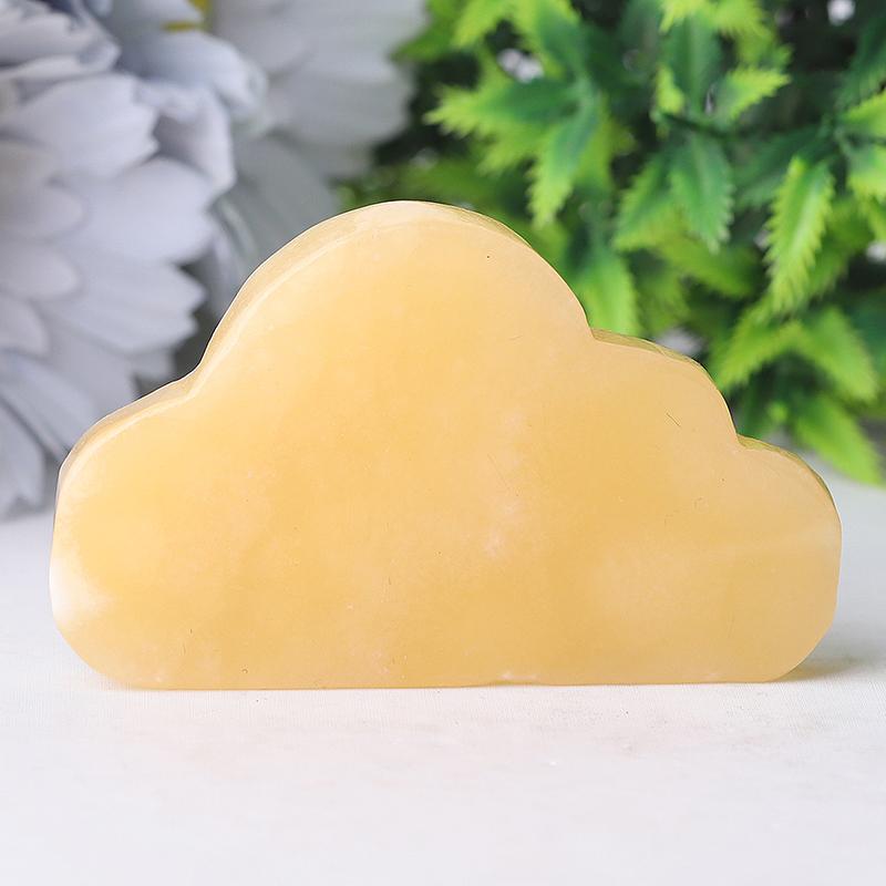 2.8" Yellow Jade  Cloud Crystal Carvings Wholesale Crystals