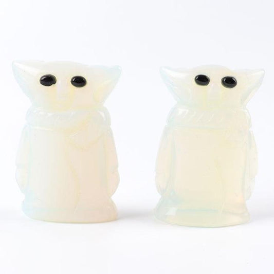 Opalite Crystal Carving Yoda Wholesale Crystals