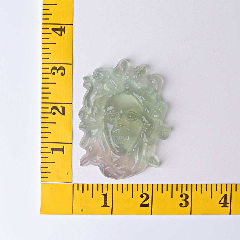 3" Fluorite Medusa Crystal Carvings Wholesale Crystals