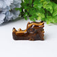 2" Tiger's Eye Dragon Head Crystal Carvings Wholesale Crystals