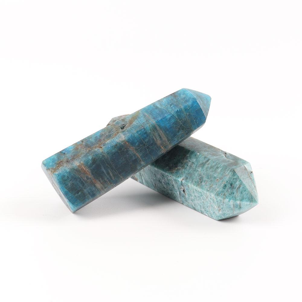 Set of 3 Blue Apatite Point Wholesale Crystals