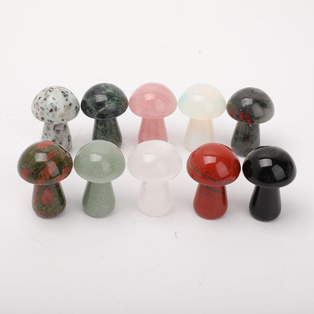 2" Crystal Mashroom Carvings Wholesale Crystals