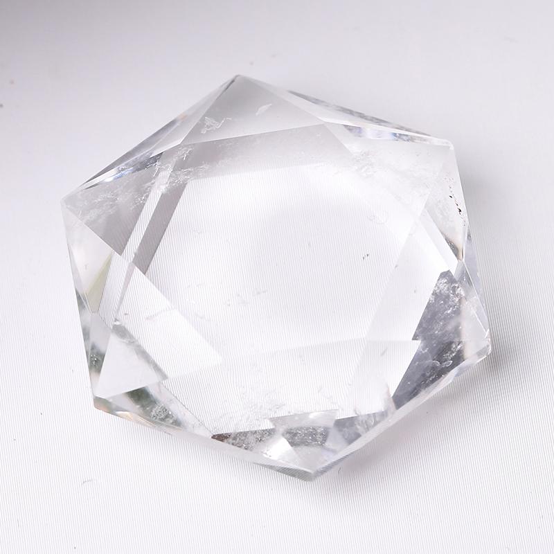 1" Crystal Hexagon Pocket Stone  for Pendant for DIY Wholesale Crystals
