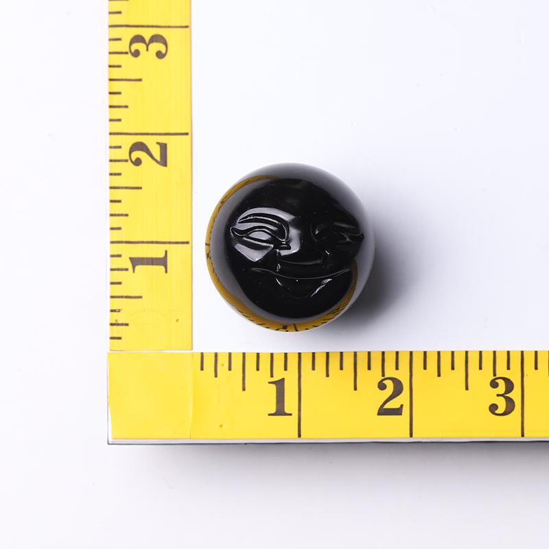 1.35" Smile Face Crystal Carvings Wholesale Crystals