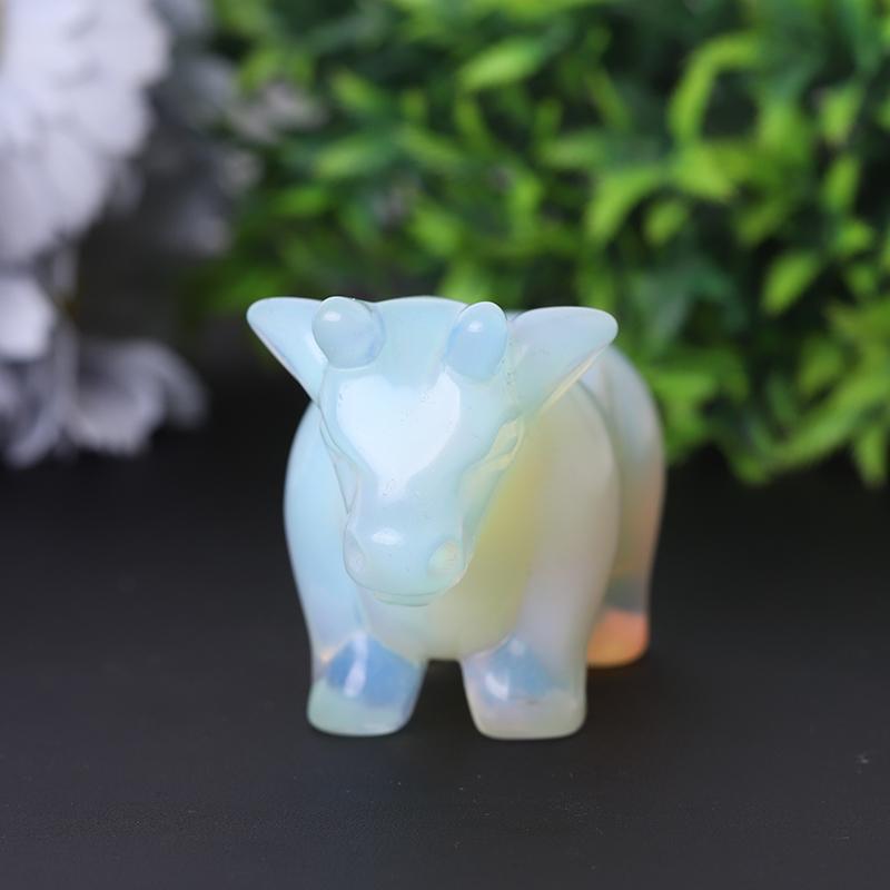 3.5" Opalite Cow Crystal Carving Wholesale Crystals