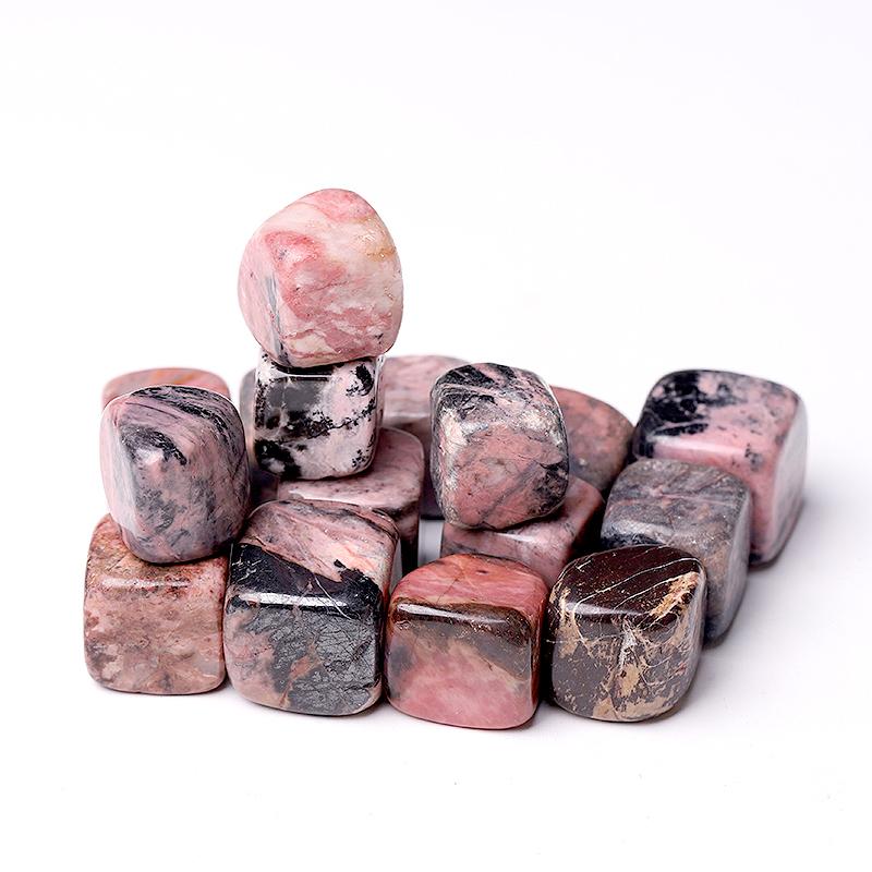0.1kg 20mm-25mm Rhodonite Cubes Wholesale Crystals