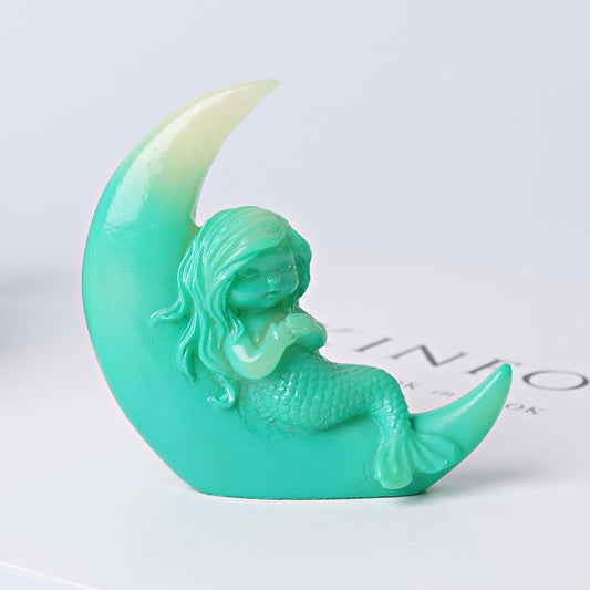 3.3" Resin Moon Beauty Crystal Carvings Wholesale Crystals