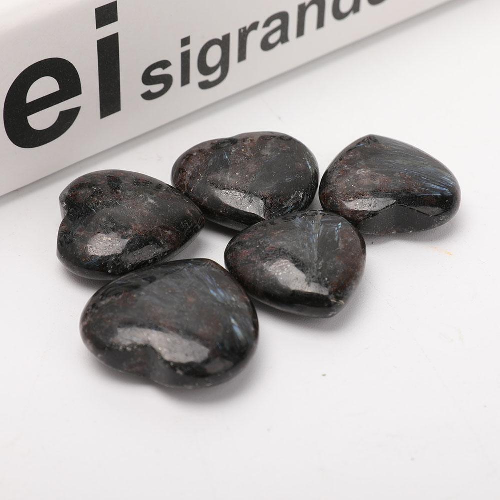 Astrophylite Heart Shape Carvings Set of 5 Wholesale Crystals