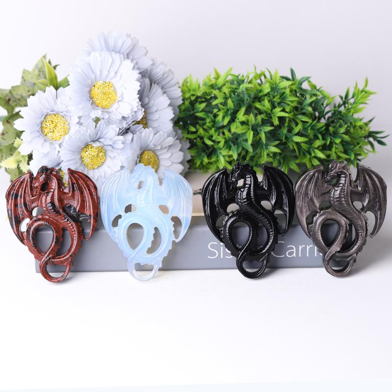 4" High Quality Dragon Crystal Carvings for Decoration Wholesale Crystals