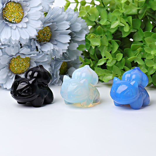 1.8" Bulbasaur Crystal Carvings Wholesale Crystals