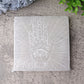 6" Square Selenite Coaster with Chakra Hand Printing Wholesale Crystals