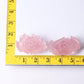 3" Rose Quartz Peony Crystal Carvings Wholesale Crystals