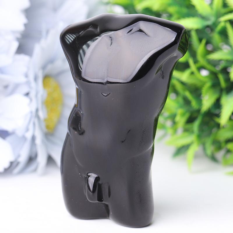 2.0-3.0" Black Obsidian Crystal Model Carvings Wholesale Crystals