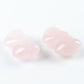 Rose Quartz Double Heart Shape Crystal Carving Free Form Wholesale Crystals